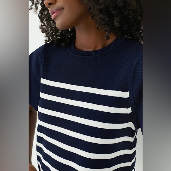 Tuckernuck Navy and White Striped Knit Kirby Top - Picture 4 of 16